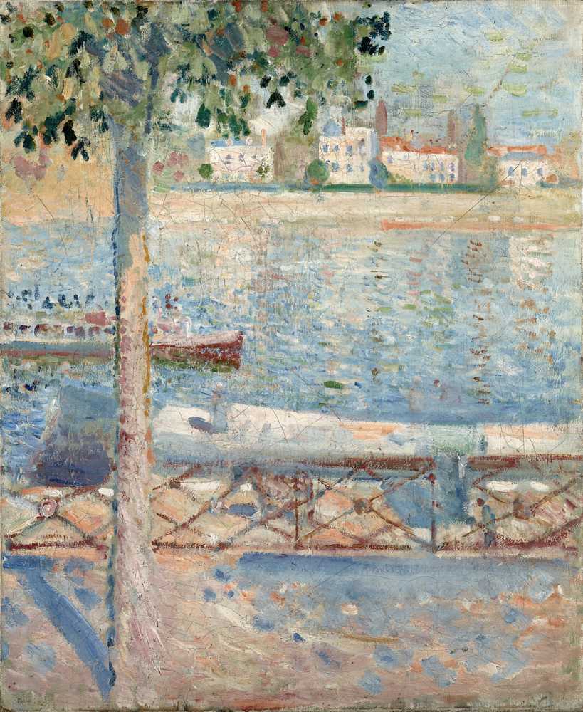 The Seine At Saint-Cloud (1890) - Edward Munch