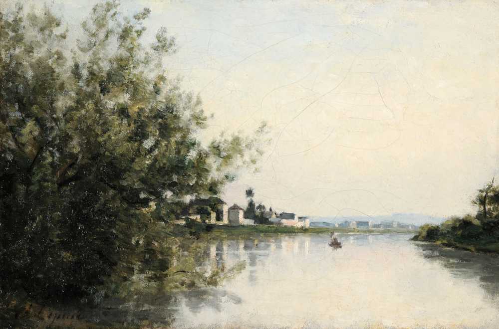 The Seine at Saint-Ouen - Stanislas Lepine