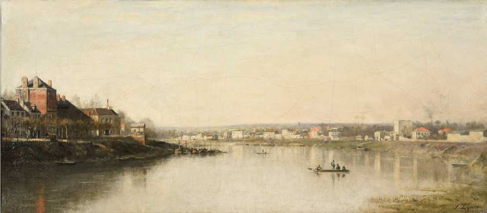 The Seine in front of Saint-Denis (1869) - Stanislas Lepine