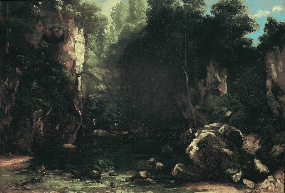 The Shady Brook (1865) - Gustave Courbet