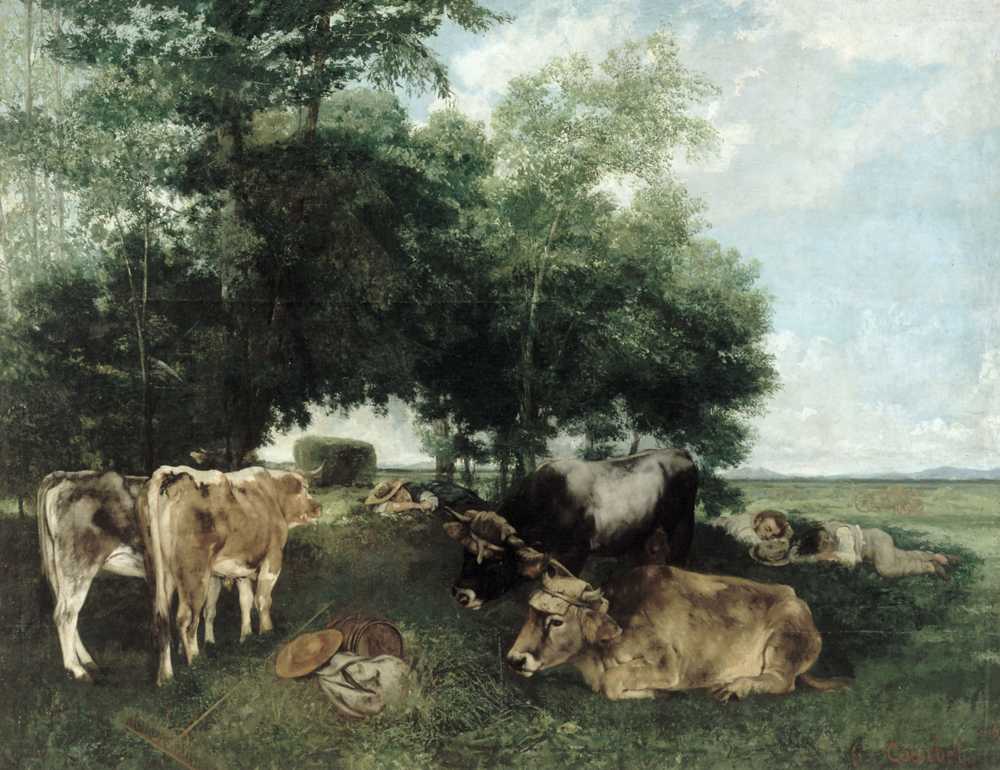 The Siesta During The Hay Season (1867-1868) - Gustave Courbet