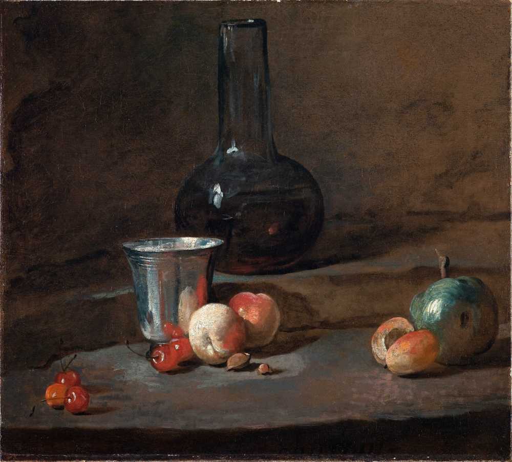 The Silver Goblet (c.1728) - Jean Baptiste Simeon Chardin