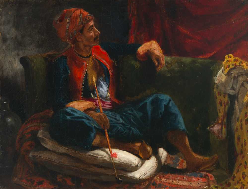 The Smoker - Ferdinand Victor Eugene Delacroix