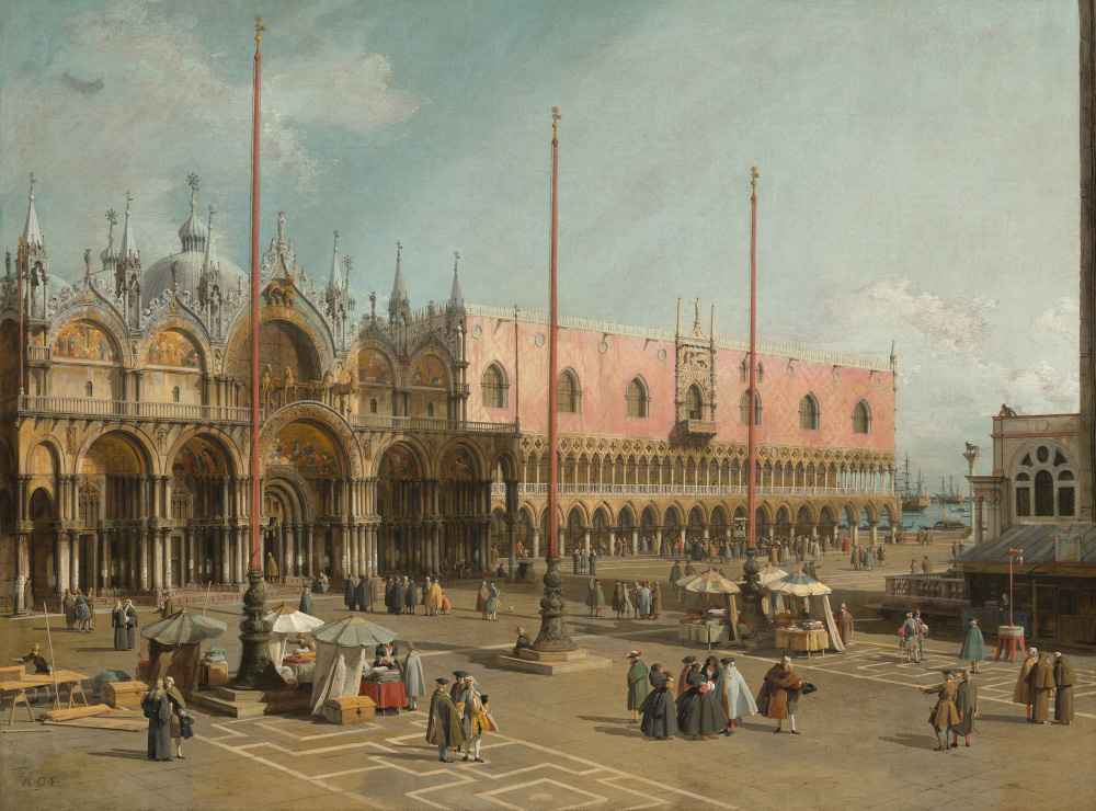 The Square of Saint Marks, Venice - Canaletto - Bernardo Bellotto