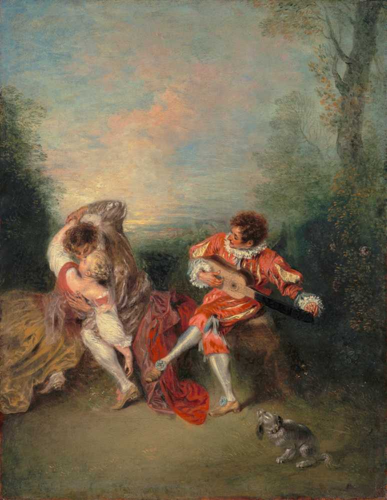 The surprise - Jean-Antoine Watteau