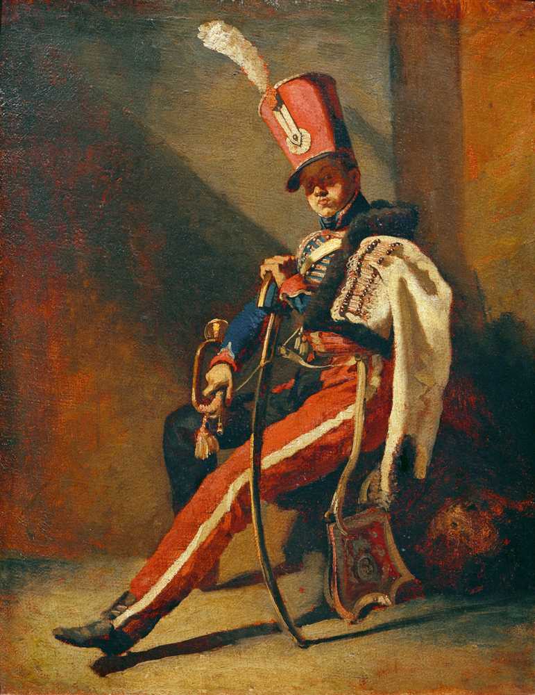 The Trumpeter of the Orleans Hussars (1813-1814) - Theodore Gericault