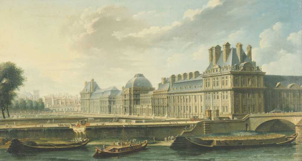 The Tuileries Palace, seen from the Quai d'Orsay (1757) - Raguenet