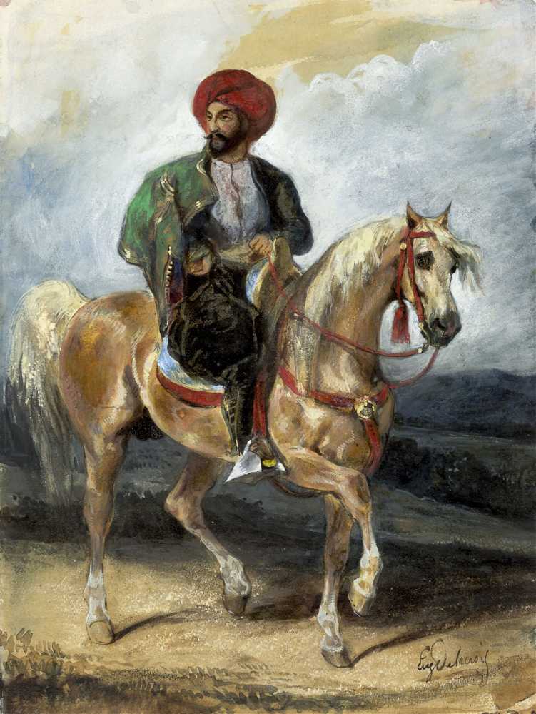 The Turkish Rider (1829–1839) - Ferdinand Victor Eugene Delacroix