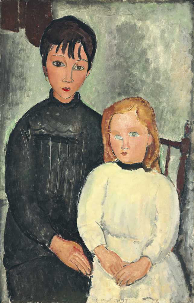 The Two Girls (1918) - Amedeo Modigliani