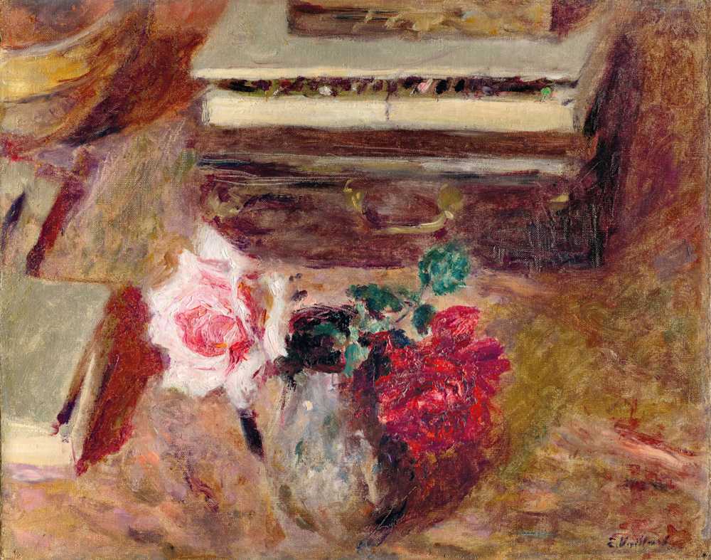 The Two Roses and the Box of Pastels - Jean-Edouard Vuillard