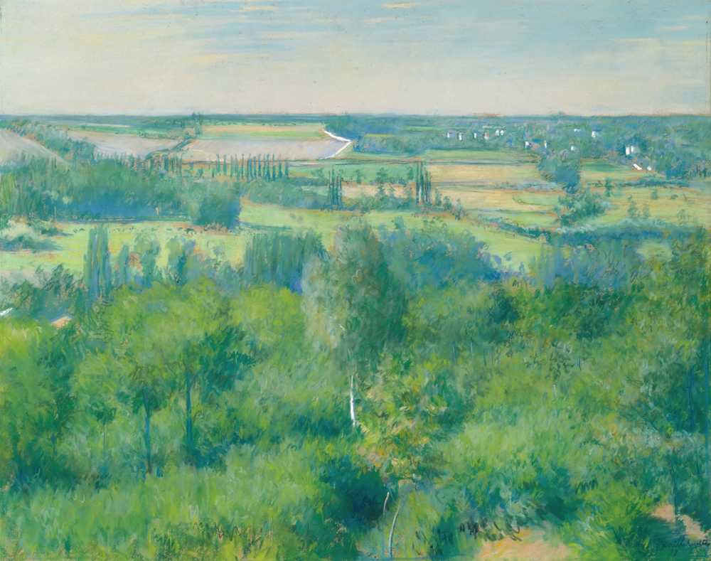 The Valley Of The Yerres (1877) - Gustave Caillebotte