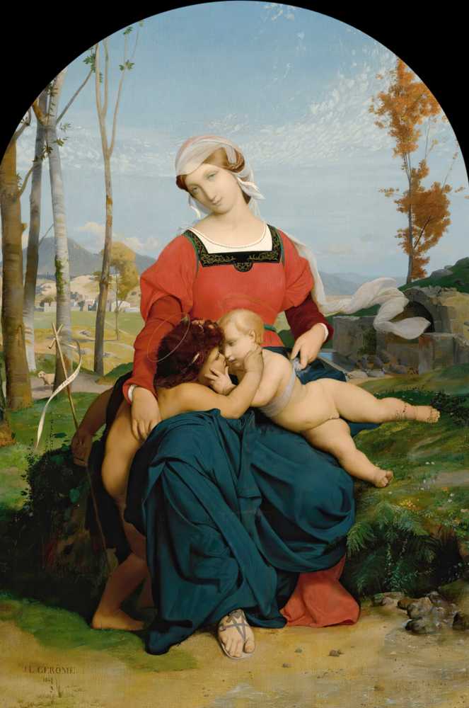 The Virgin, the Child Jesus and Saint John (1848) - Jean-Leon Gerome