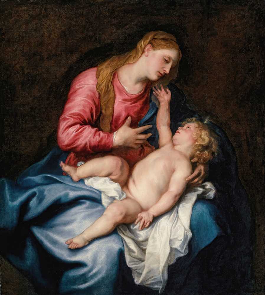 The Virgin and Child - Antoon Van Dyck