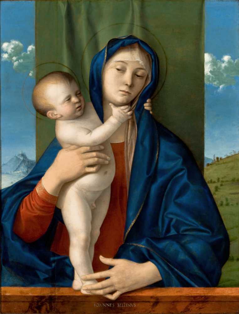 The Virgin with Standing Child, Embrancing Mother (Madonna Willys) - Bellini