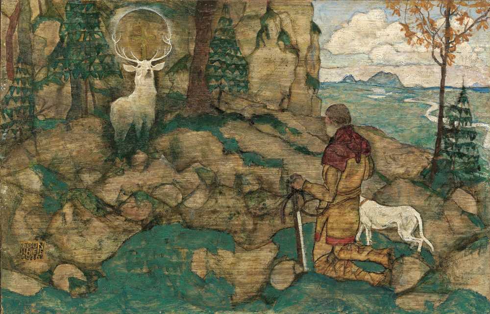 The Vision Of St. Hubert (1916) - Egon Schiele