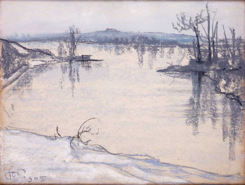 The Vistula near Krakow (1905) - Stanisław Wyspiański