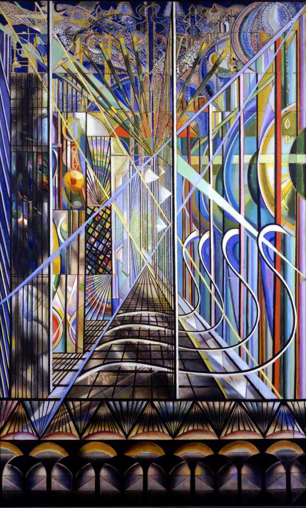 The Voice of the City of New York Interpreted-The White Way I - Joseph Stella