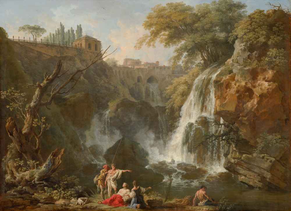 The Waterfalls at Tivoli, with the Villa of Maecenas - Claude Joseph V