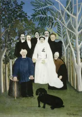 The Wedding Party (Circa 1905) - Henri Rousseau