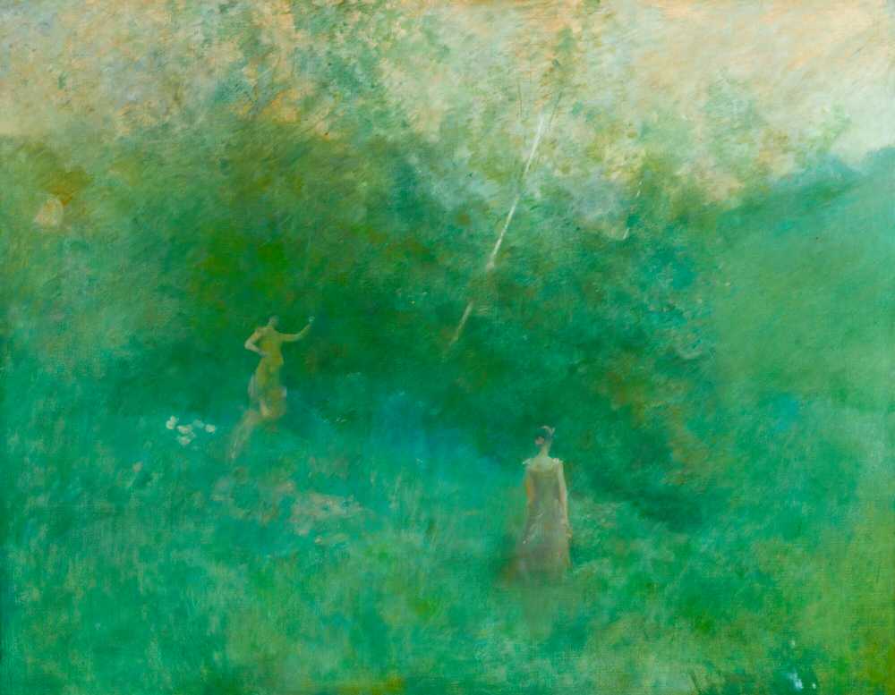 The White Birch (circa 1899) - Thomas Dewing