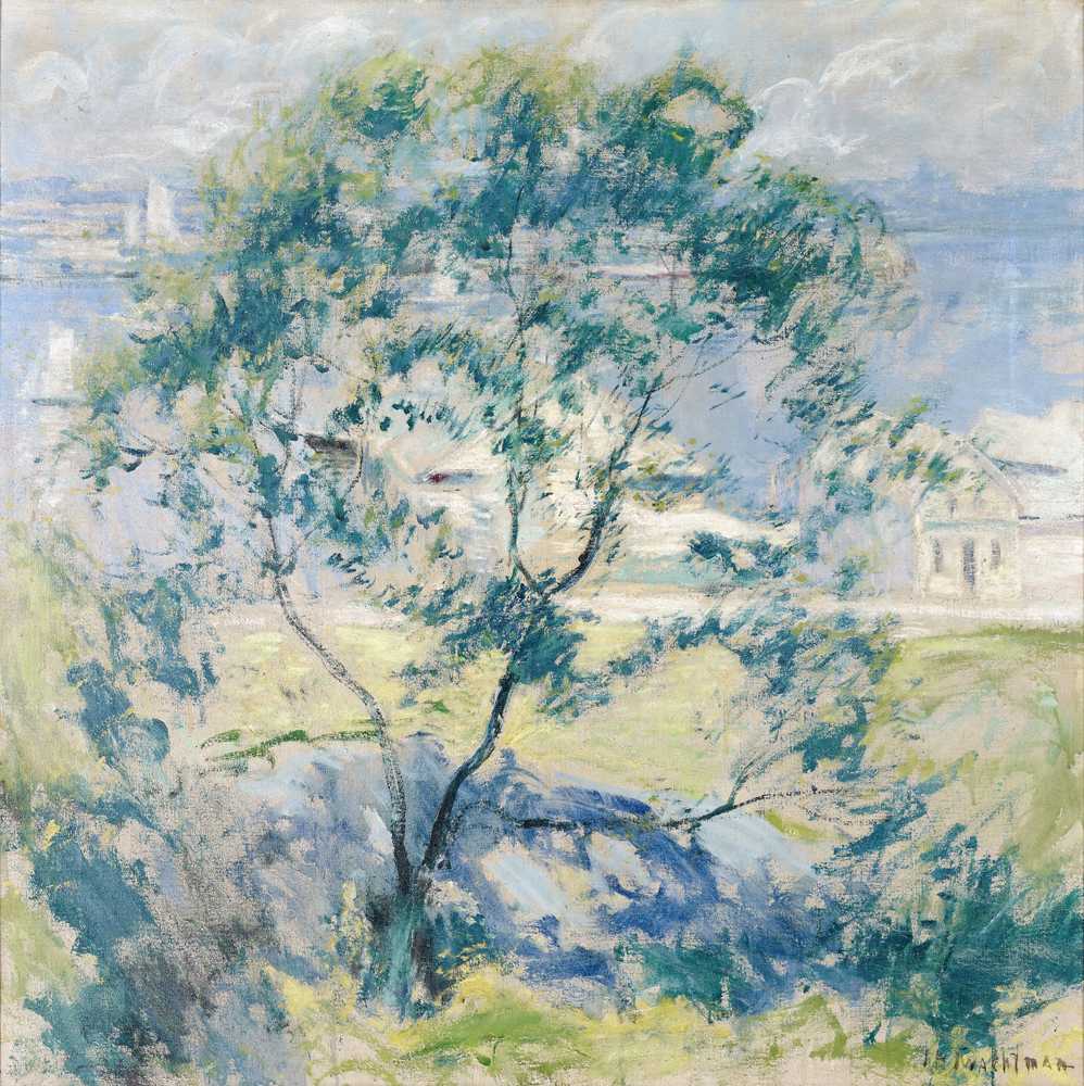 The Wild Cherry Tree (circa 1900) - John Henry Twachtman