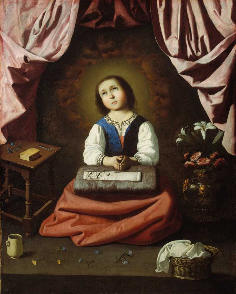 The Young Virgin - Francisco de Zurbarán
