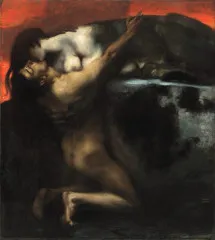 The Kiss of the Sphinx - Franz von Stuck