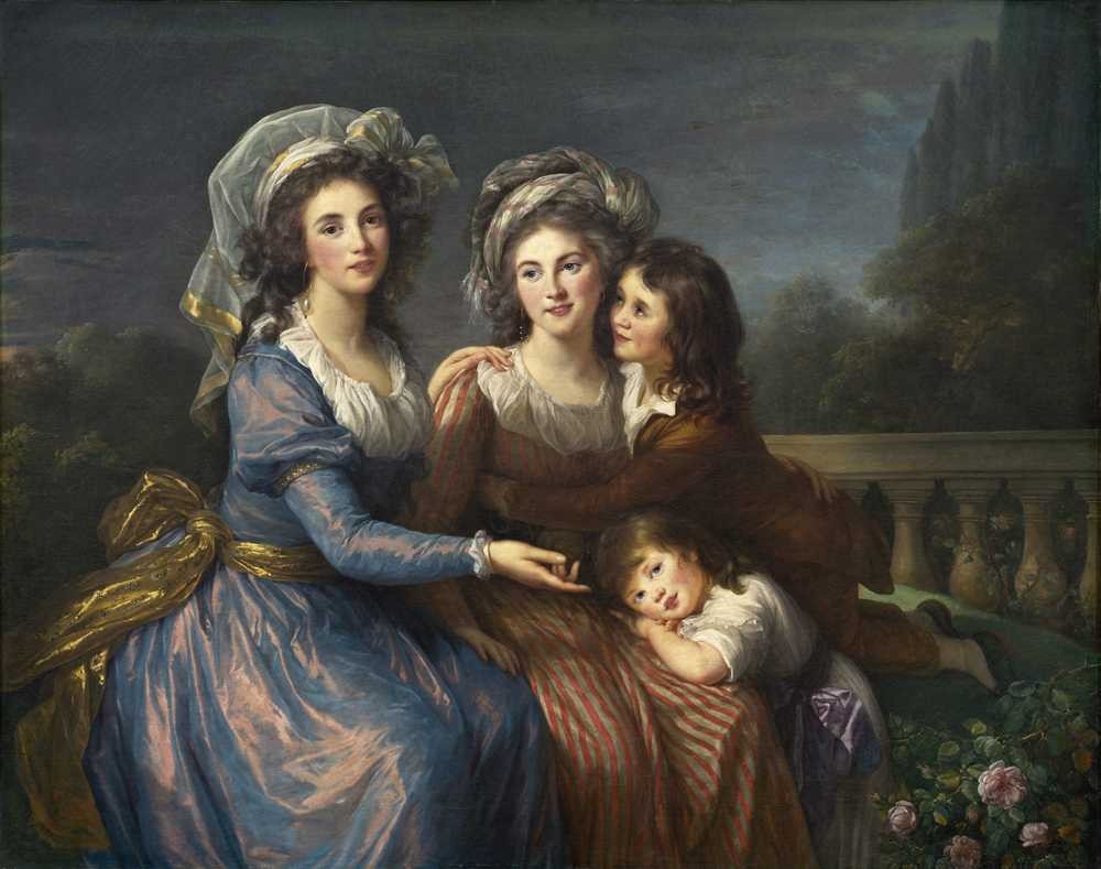 The Marquise de Pezay, Marquise de Rouge with Her Sons - Vige... - Vigee Le Brun