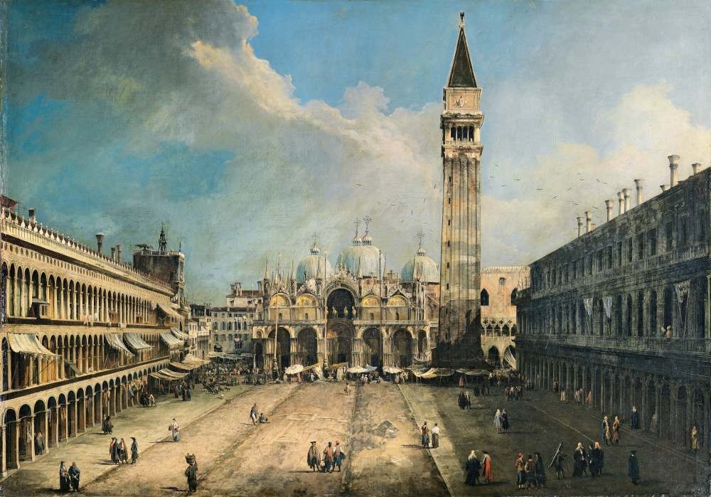 The Piazza San Marco in Venice (1723-1724) - Canaletto
