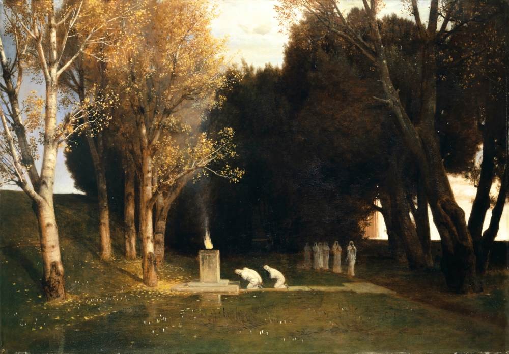 The Sacred Grove (1882) - Arnold Bocklin