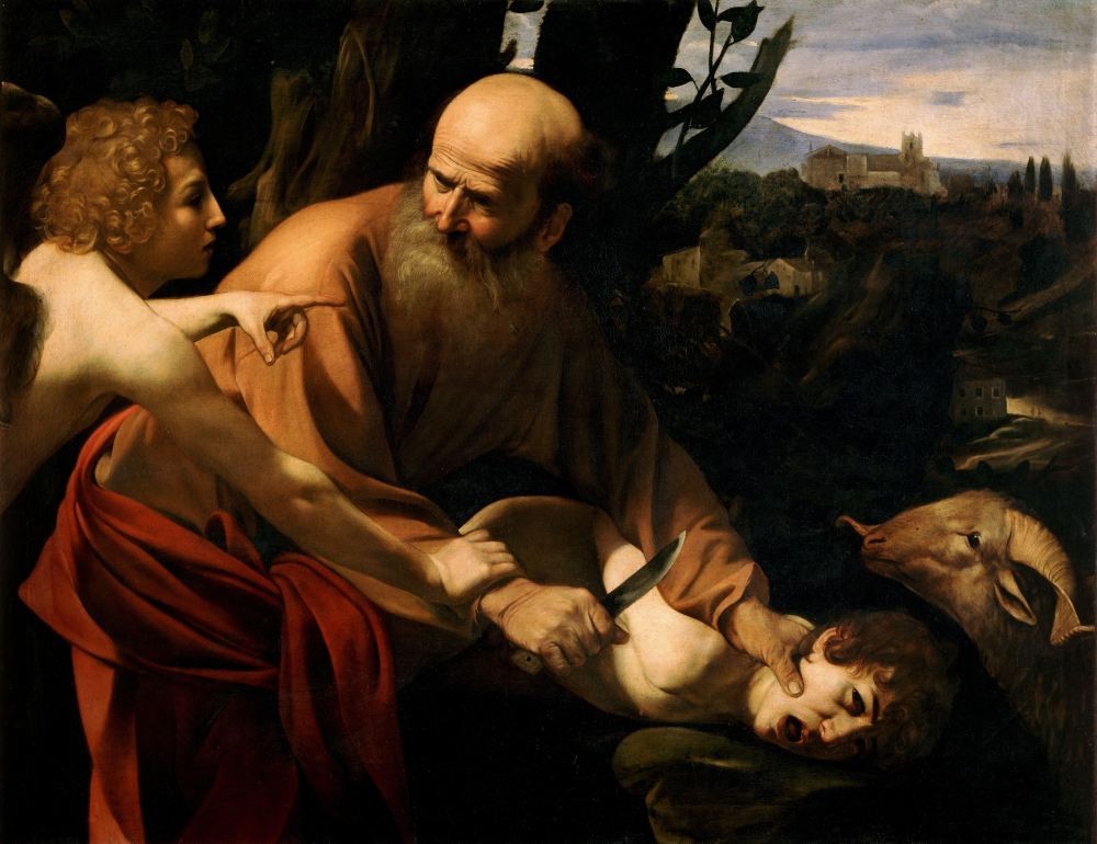The sacrifice of Isaac - Caravaggio