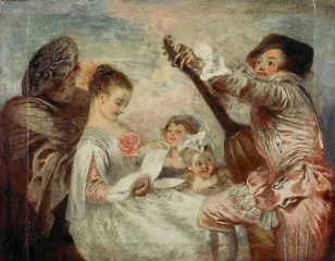 To prove to us that this beautiful - Jean-Antoine Watteau
