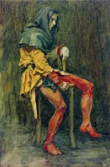 Touchstone, The Jester - John William Waterhouse