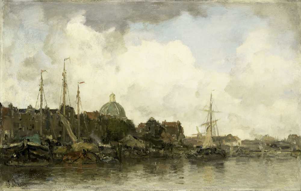 Townscape with a Domed Church (c. 1872 - c. 1875) - Matthijs Maris