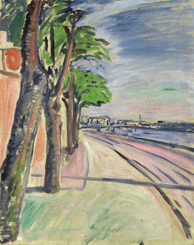 Trees By The Canal (1908) - Edward Munch