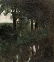 Trout pond (1890) - Franz von Stuck