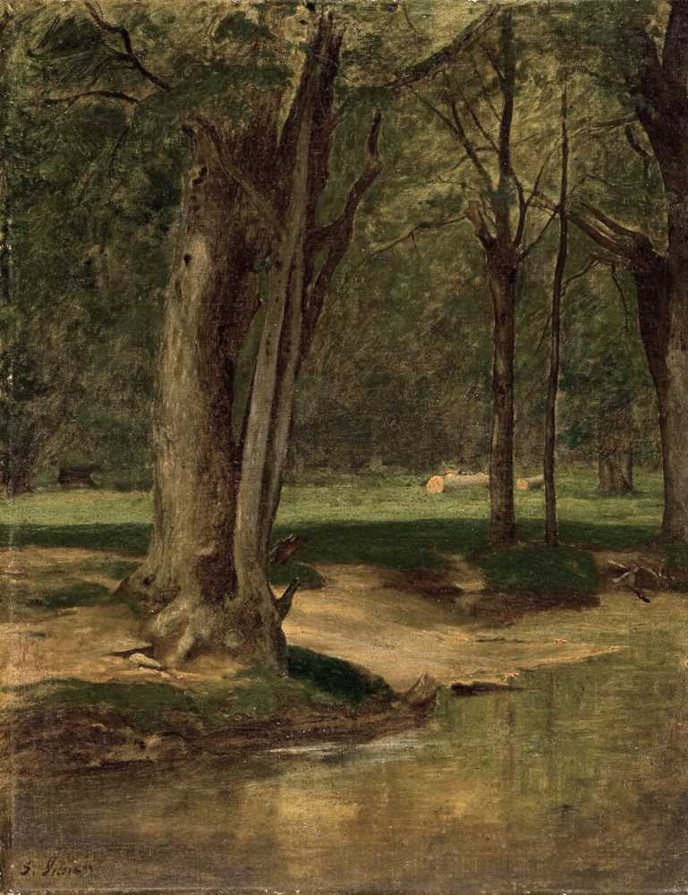Trout Stream, North Conway (circa 1875-76) - George Inness