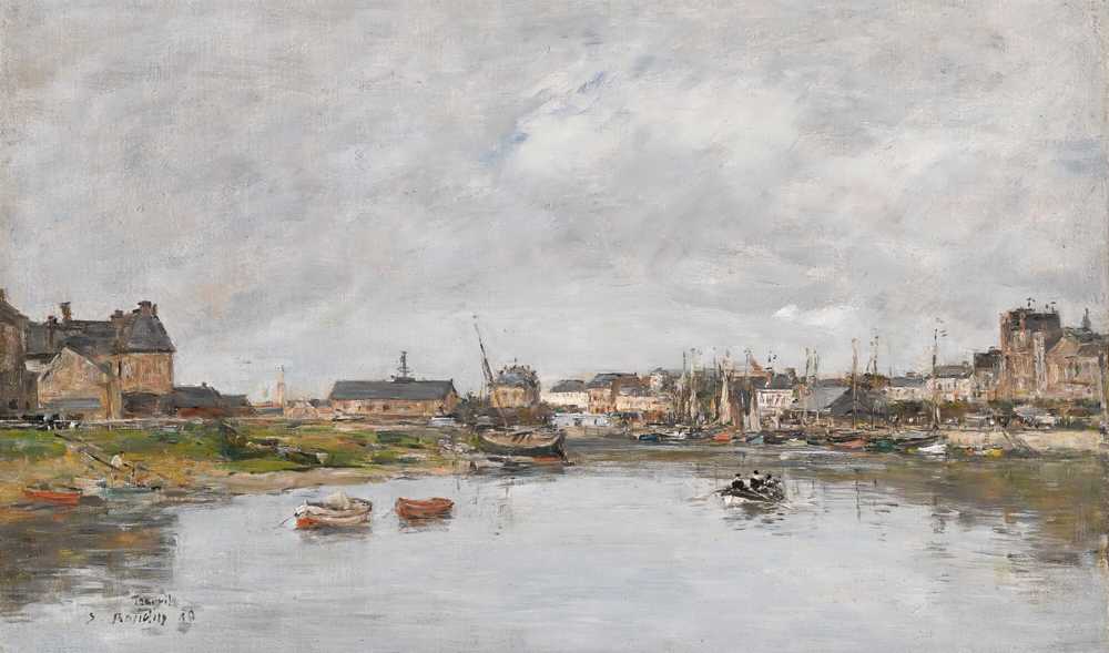 Trouville, The Port (1880) - Eugene Boudin