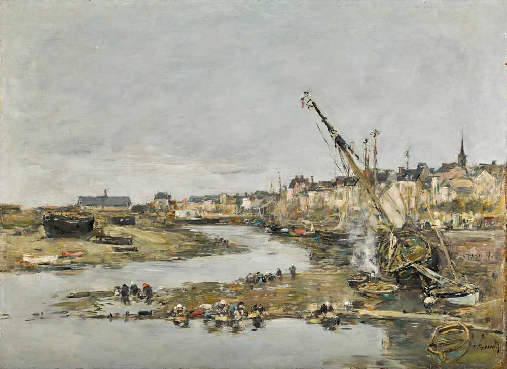 Trouville. The Harbor (1891) - Eugene Boudin