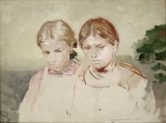 Two Girls (1906) - Jacek Malczewski
