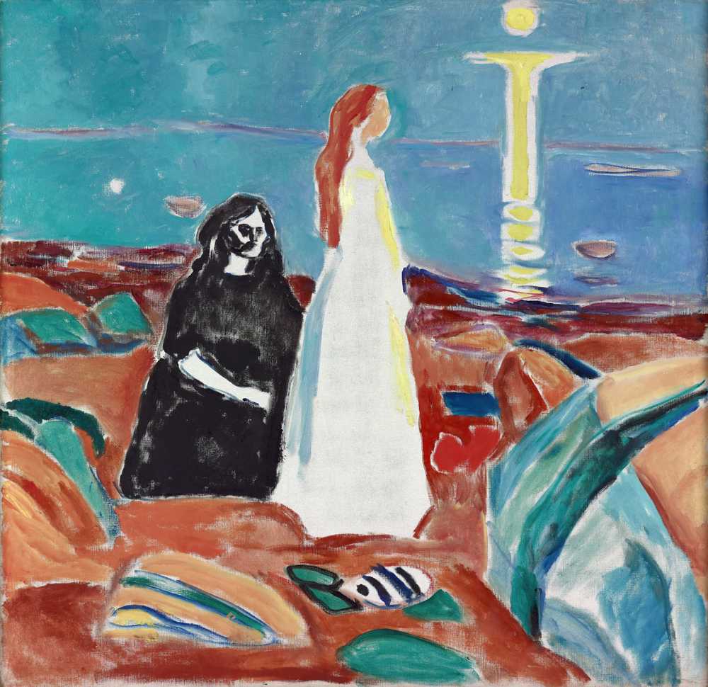 Two Women on the Shore (1933–35) - Edward Munch