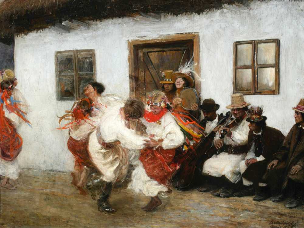 Ukrainian folk dance (1895) - Teodor Axentowicz