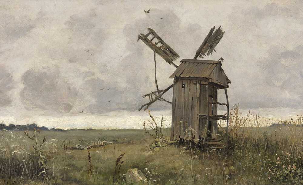 Ukrainian windmill (1883) - Jan Stanisławski