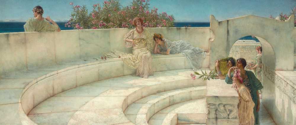 Under The Roof Of Blue Ionian Weather - Alma-Tadema