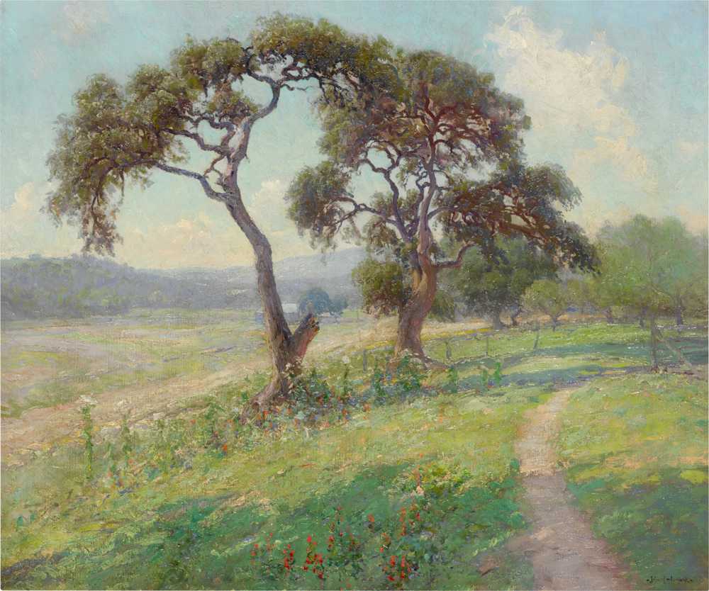 Untitled (Texas Hill Country Landscape) (1915-1916) - Julian Onderdonk