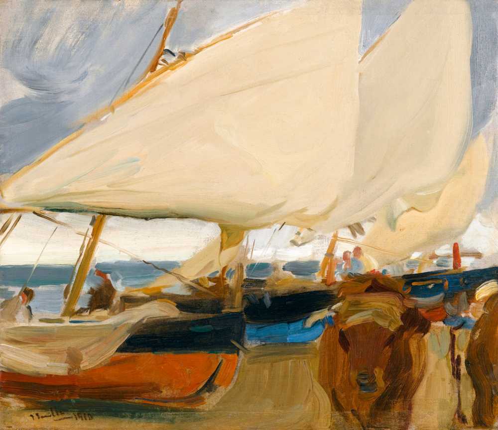 Valencia Beach (1910) - Joaquin Sorolla y Bastida