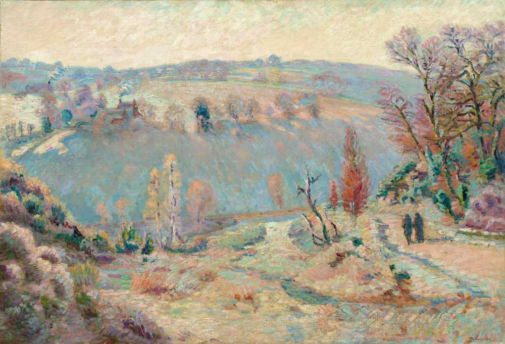 Valley of the Sedelle at Pont Charraud White Frost (c.1903-1911) - Guillaumin