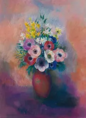 Vase Of Anemones - Odilon Redon