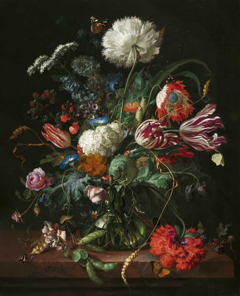 Vase of Flowers (c. 1660) - Jan Davidsz de Heem