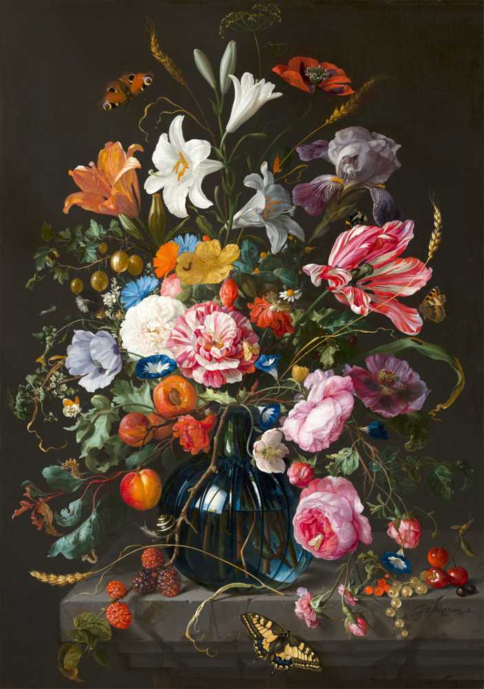 Vase of Flowers (c. 1670) - Jan Davidsz de Heem